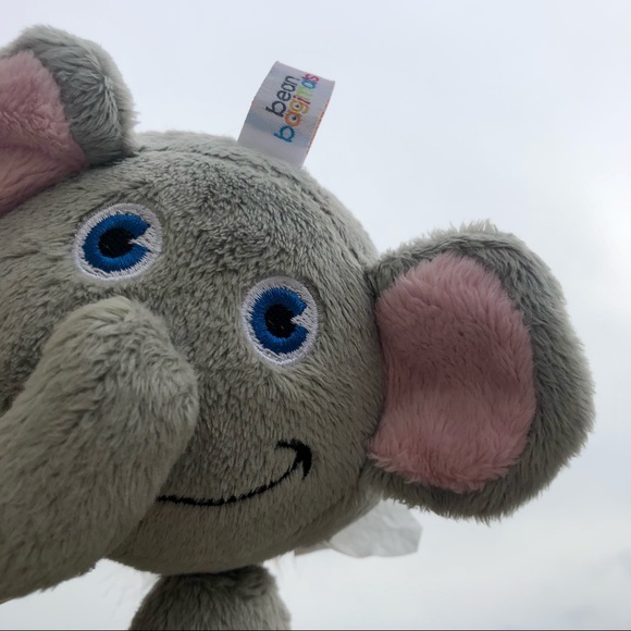 Bean Bagimals Plush Elephant Stuffed Animal 4” - Picture 5 of 8